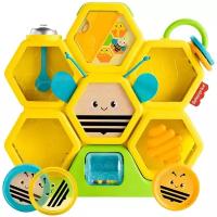 Развивающая игрушка Fisher-Price Пчелиный улей GJW27, желтый/зеленый/синий