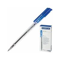 STAEDTLER Ручка шариковая автоматическая staedtler, синяя, корпус прозрачный, узел 0,7 мм, линия письма 0,45 мм, 423 f-3, 20 шт