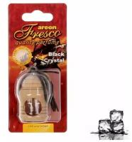 Ароматизатор подвесной бутылочка в дереве AREON FRESCO Black Crystal