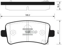 Колодки тормозные задние SP2135 для OPEL INSIGNIA 2008- / SAAB 9-5 2010-