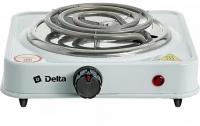 Электроплитка DELTA D-703 одноконфорочная спираль белая