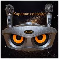 Портативная караоке система SD 306 Plus с функцией bluetooth (серая)