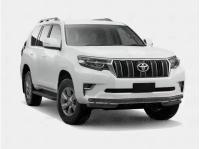 TOYOTA LAND CRUISER PRADO 150 2017- Защита переднего бампера d63 секции-d63 уголки black LCPZ-002860CH Land Cruiser Prado 150 Toyota 2017-наст. вр