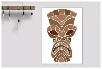 Деревянное настенное панно/декор для дома и офиса / Декоративное настенное искусство Маска божка