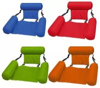 Надувной матрас-шезлонг, кресло для плавания с ремнями и поддержкой спины