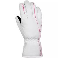 Перчатки Reusch, размер 7.5, white/pink glo