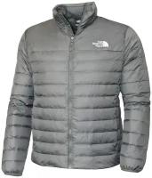 Куртка The North Face мужская серая без капюшона с воротом-стойкой на пуху Men's Flare Down 550 Ski Jacket Puffer Vanadis Grey