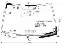 Стекло Лобовое (Обогрев Щеток) Subaru Legacy 03-09 / Outback 03-09 / Legacy B4 03-09 XYG арт. 7929AGNBLHV LFW/H/X