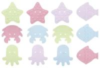 ROXY-KIDS Антискользящие мини-коврики ROXY-KIDS для ванны.Серия Sea animals 12 шт