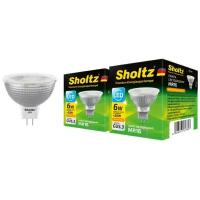 Комплект из 2 светодиодных энергосберегающих ламп Sholtz софит MR16 6Вт GU5.3 3000K 220В стекло (Шольц) LMR3178D