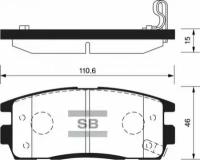 Кол. торм. задн, SP1205 Sangsin Brake SP-1205