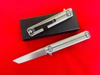 Нож складной туристический Silver Tanto, D2 из нержавеющей стали