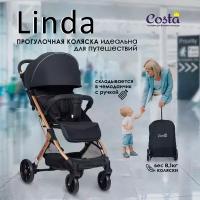 Прогулочная коляска детская Costa Linda, Черный