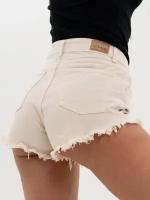 шорты женские летние джинсовые its basic, бежевый, размер 38 [АРТ 2431-1]