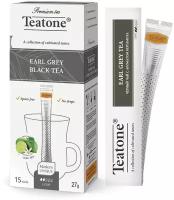 Чай черный Teatone с ароматом бергамота стики 15х1,8 г