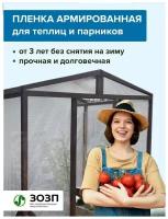 Пленка армированная плотность 140 г/м кв 2х15м; укрывной материал; Пленка многолетняя; пленка строительная; пленка прочная; пленка для теплиц парников