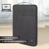 Чехол для ноутбука Brauberg Option 13-14' с ручкой и карманом, черный, 35,5х24х2,5 см, 270830