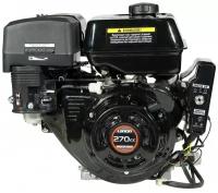 Двигатель бензиновый Loncin G270FD (A type) D25 5А (9л.с., 270куб. см, вал 25мм, ручной и электрический старт, катушка 5А)
