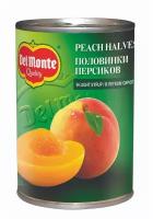 Персики Del Monte половинки в легком сиропе 420г Греция