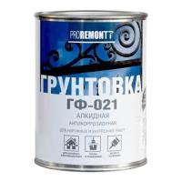 Грунтовка Proremontt ГФ-021, 0.9 кг, 1 л, серый