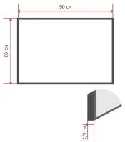 Доска пробковая 60×90 Комус Premium деревян. рама