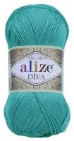 Пряжа Alize Diva, 100 % акрил, 100 г, 350 м, 1 шт., 610 изумруд 350 м