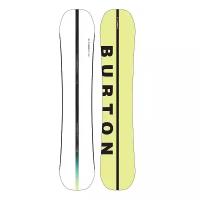 Сноуборд BURTON Custom Flying V (21-22), 162W см, белый/желтый