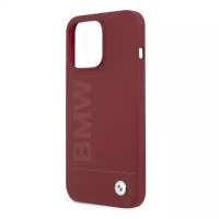 Чехол CG Mobile BMW Signature Liquid silicone Laser logo Hard для Apple iPhone 13 Pro Max, красный