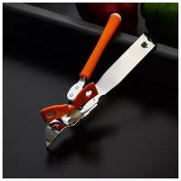 Ааааа Нож консервный Доляна «оригинал», 16 см, цвет оранжевый, (1 шт)