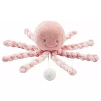 Игрушка мягкая Nattou Musical Soft toy Lapidou Octopus old pink/light pink музыкальная 877596