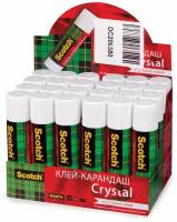 Scotch Клей-карандаш Crystal 6321D24 21 г 24 шт. 21 г 21 мл