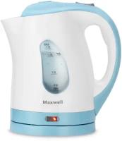 Чайник Maxwell MW-1014 B, белый/голубой