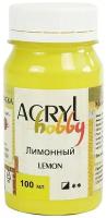 Таир Краска акриловая Acryl Hobby, 100 мл, лимонный