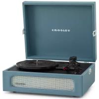 Виниловый проигрыватель Crosley VOYAGER PLUS Washed Blue c двухсторонним Bluetooth