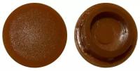 Пластиковая заглушка под отверстие диаметром 16 мм, коричневого цвета, с диаметром шляпки 19мм (30шт)