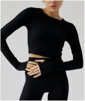 Кроп-топ Long Sleeve Crop Top Black