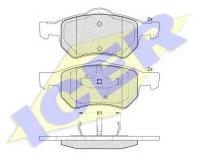 ICER 181586 181586_колодки дисковые передние Chrysler Voyager/Grand Voyager, Dodge Caravan all 01