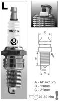 Свеча зажигания ВАЗ 2101-07 Brisk L15Y Classik (4шт) в блистере