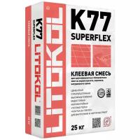 Клей для плитки и керамогранита Litokol Superflex K77, 25 кг