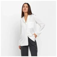 Блуза Mist: Classic Collection женская шелковая цвет экрю, размер 50