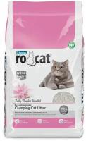 Ro Cat комкующийся наполнитель без пыли с ароматом детской присыпки, пакет 4,25 кг