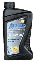 Масло трансмиссионное Alpine Gear Oil TS 75W-90 GL-4 канистра 1л, арт. 0101521