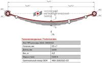 Лист №1 Рессора передняя для УАЗ 469, 3151 8 листов