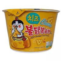 Samyang Лапша быстрого приготовления со вкусом курицы и сыра острая Hot chicken flavor ramen cheese, 105 г