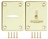 Декоративная накладка на сув. замок Fuaro (Фуаро) ESC081/082-GP-2 сталь (золото) (1пара)