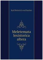 Meletemata lexistorica altera