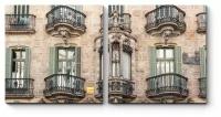 Модульная картина Фасад Дома Кальвета, Барселона60x30