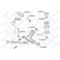 STELLOX 11-73021-SX_пыльник амортизатора переднего\ Daewoo Lacetti 04