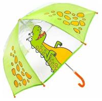 Зонт-трость Mary Poppins, бесцветный, зеленый