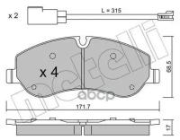 К-т дисков. тормоз. колодок Metelli 2209900